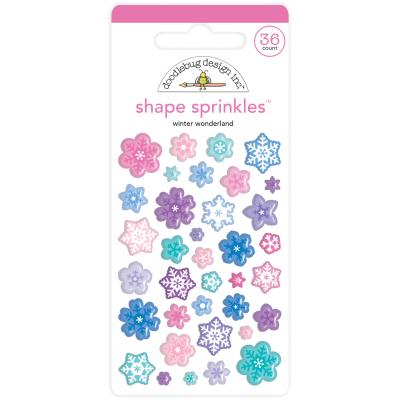 Doodlebug Winter Wonderland  Shape Sprinkles - Winter Wonderland